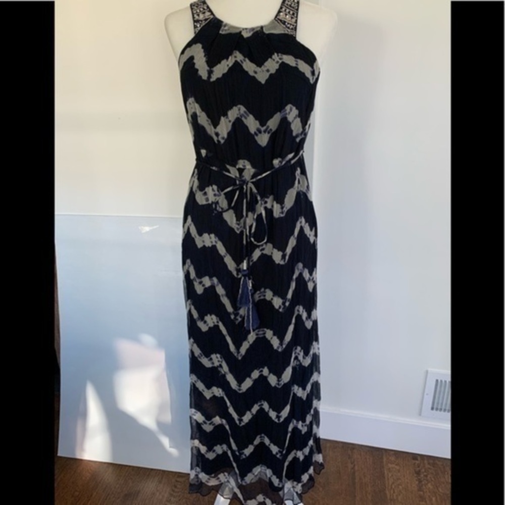 𝅺Ritu Kumar Indian design maxi tie dye dress